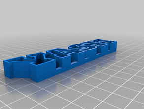 özelleştirilmiş metin depolama 3d print model - Mito3D