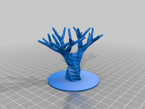 personalizado árvore rodada da base de dados 3d print model - Mito3D