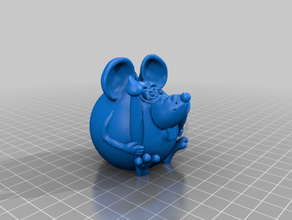 ratón artista la el 3d print model - Mito3D