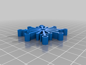 snowflake 3d print model - Mito3D