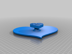 cuore maniglia della finestra box 3d print model - Mito3D
