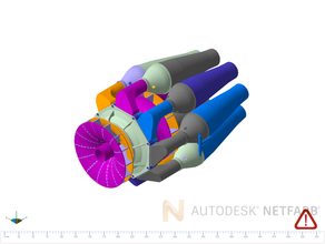 jet engine compressor stadeg combuster can update rc planes 3d print model - Mito3D