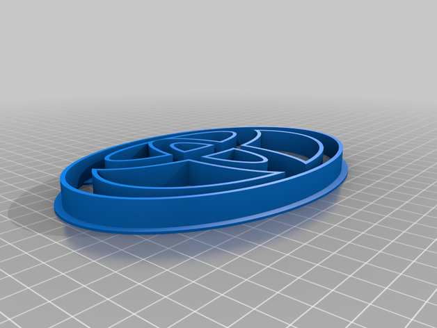 toyota logo cookie cutter 3d cutters 3D print model - Mito3D