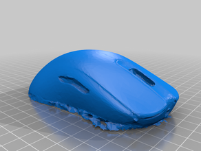 raw scan - fk1 top shell computer mouse gaming mods rmousereview zowie 3d print model - Mito3D