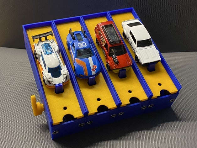 1 64 pressofuso auto n-corsie cassetta di avviamento hot wheels hotwheel hotwheels scatola fiammiferi traccia 3D print model - Mito3D