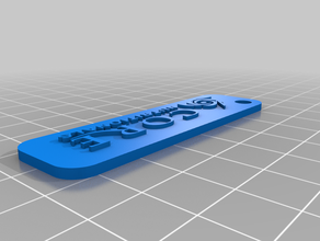 chiave a catena 3d print model - Mito3D