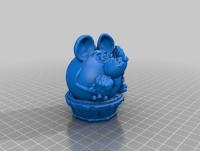 mouse bath 3d print model - Mito3D