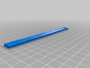 straight edge-Messungen 3d print model - Mito3D