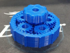 gearbox demo solid core compound planetary gears gear 3d print model - Mito3D