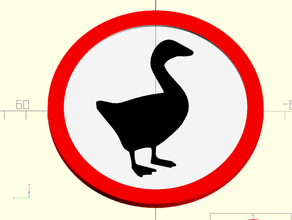 untitled goose signe de la base customizer l'oie sans titre, le jeu d'oie 3d print model - Mito3D