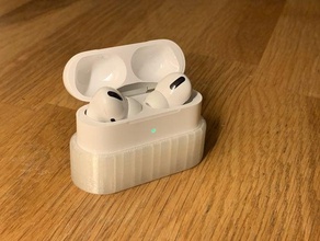 airpods pro stand case charger holder wireless apple iphone 11 4 5 6 x xs 3d print model - Mito3D