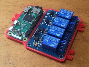 raspberry pi null w jbtek 4-Kanal-relais-frame 3d print model - Mito3D