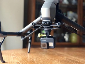 dji inspire 2 gopro monte ajustado drone inspirar a los m200 m210 matrice 3d print model - Mito3D
