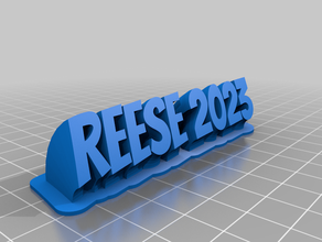2023 reese özelleştirilmiş 3d print model - Mito3D
