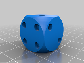 basic dice customized 3d print model - Mito3D