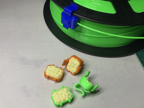 filament cleaner spool clip small 3d print model - Mito3D