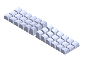 heykel keycap ayarlayın ergonomik anahtar klavye keycaps mekanik 3d print model - Mito3D