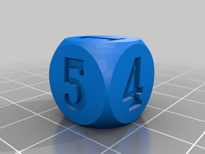 16mm dice 3d print model - Mito3D