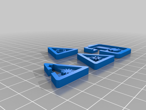 x-wingtmg misc fichas de uso genérico 3d print model - Mito3D