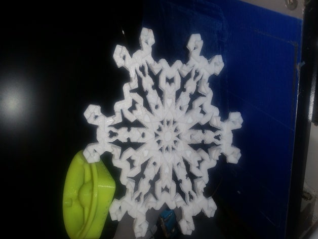 noisy snowflake 3D print model - Mito3D