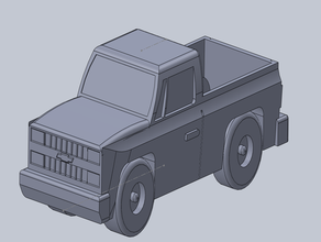 chevrolet k10 silverado squarebody des camions 3d print model - Mito3D