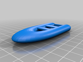 rubber boat 3d print model - Mito3D