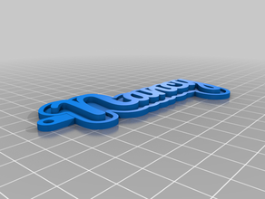 nancy key chain customized 3d print model - Mito3D