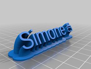 simone personnalisé 3d print model - Mito3D