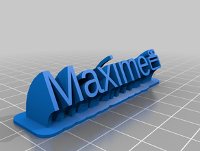 maxime customized 3d print model - Mito3D