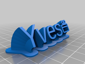 yves personnalisé 3d print model - Mito3D