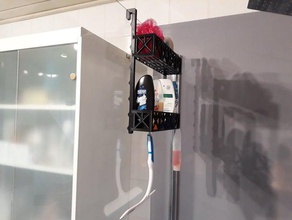 prateleira do chuveiro duschregal equipado com dusch regal shampoo bar sem soltar titular transportadores transportador de gancho 3d print model - Mito3D