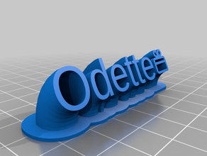 odette customized 3d print model - Mito3D
