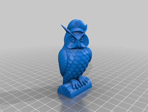búho mario sombrero owl 3d print model - Mito3D