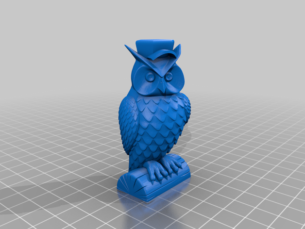 owl police hat 3D print model - Mito3D