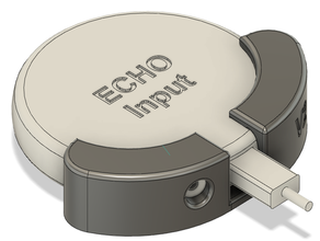 amazon echo input wall mount 3 5mm headphone jack 3d print model - Mito3D