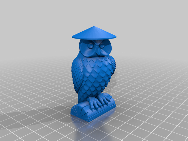 owl rice hat raiden 3D print model - Mito3D