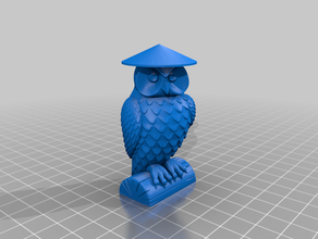 owl rice hat raiden 3d print model - Mito3D
