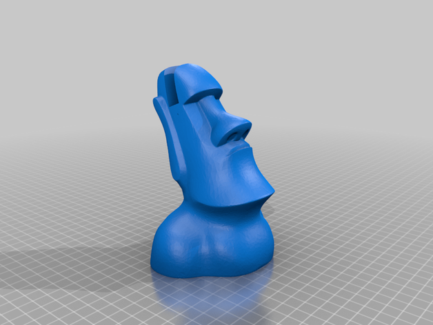 moai glasses stand easter island head 3D print model - Mito3D
