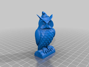 owl santa hat 3d print model - Mito3D