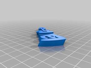 my customized iamburny's v2 text - name keyring keyfob 3d print model - Mito3D