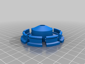 my customized andrewbcn s parametric filament spool hub 608zz bearing 3d print model - Mito3D
