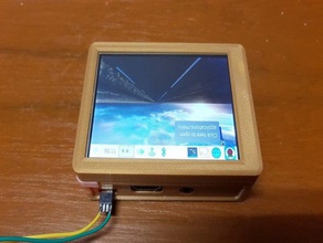 raspberry pi display case pen slot 35 inch lcd 3 3d print model - Mito3D