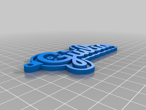 giulia chave de cadeia personalizado 3d print model - Mito3D