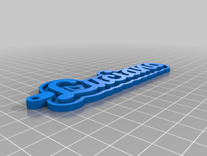 luciano Schlüsselanhänger kundengebundene 3d print model - Mito3D