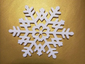snowflake christmas decoration decorations ornament ornaments snow flake 3d print model - Mito3D