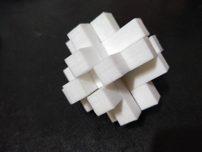 burr puzzle de 12 pièces identiques 3d print model - Mito3D