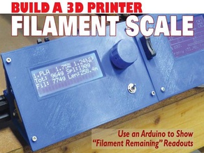 Imprimante 3d bobine de l'échelle filament titulaire la longueur des filaments support poids 3d print model - Mito3D