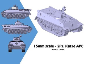 spz katze apc - si 1946 15mm perno de acción las llamas la guerra fow tablero mesa tanque los tanques wargaming 3d print model - Mito3D