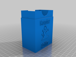 gloomhaven monstro capacidade baralho de caixa personalizado 3d print model - Mito3D