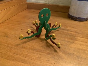 octopus christmas ornament 3d print model - Mito3D